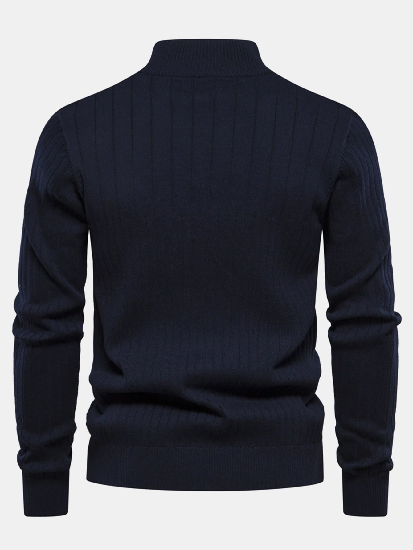 Pull à Zip Quart de Rayures