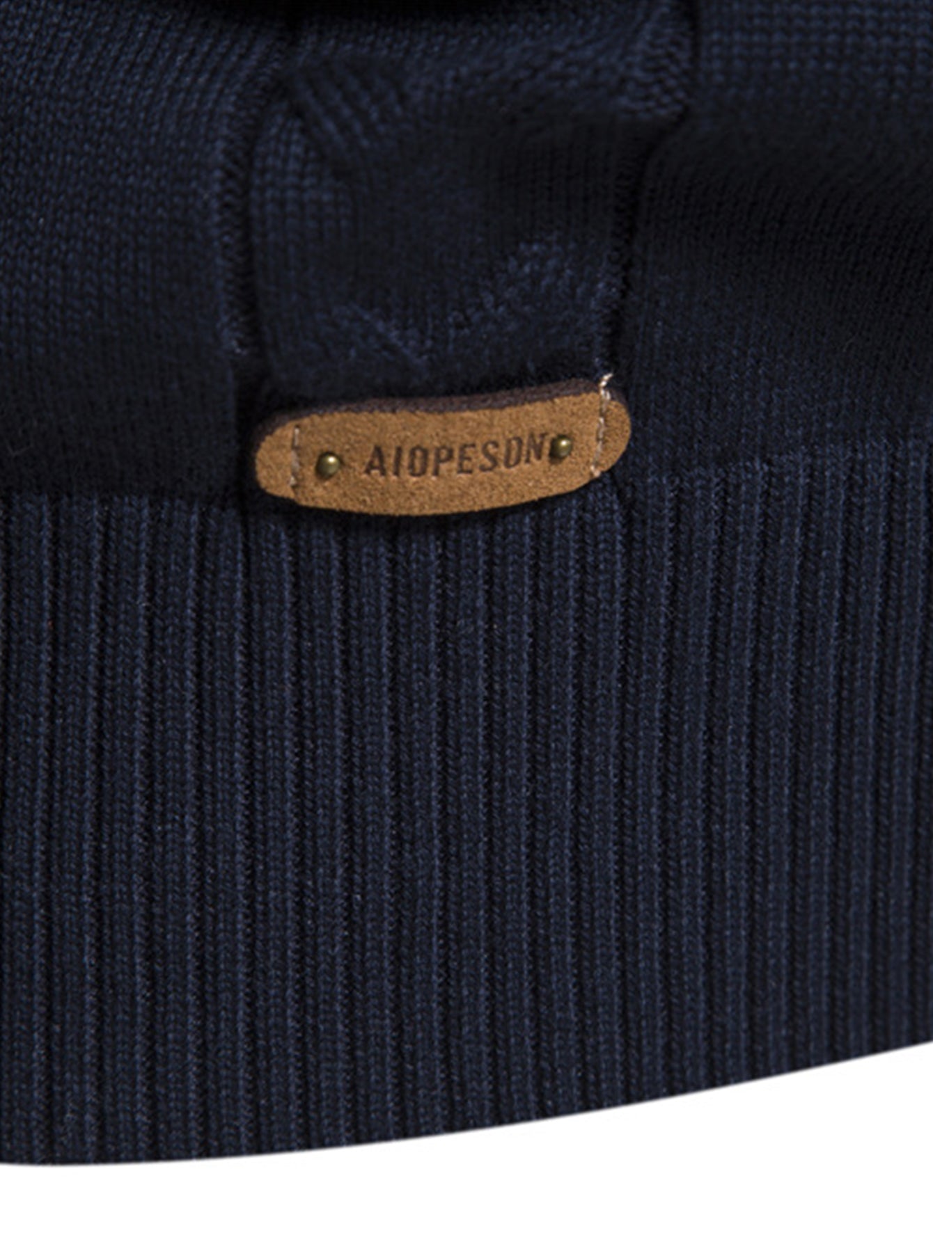 Pull à Zip Quart avec Jacquard Géométrique Contrasté