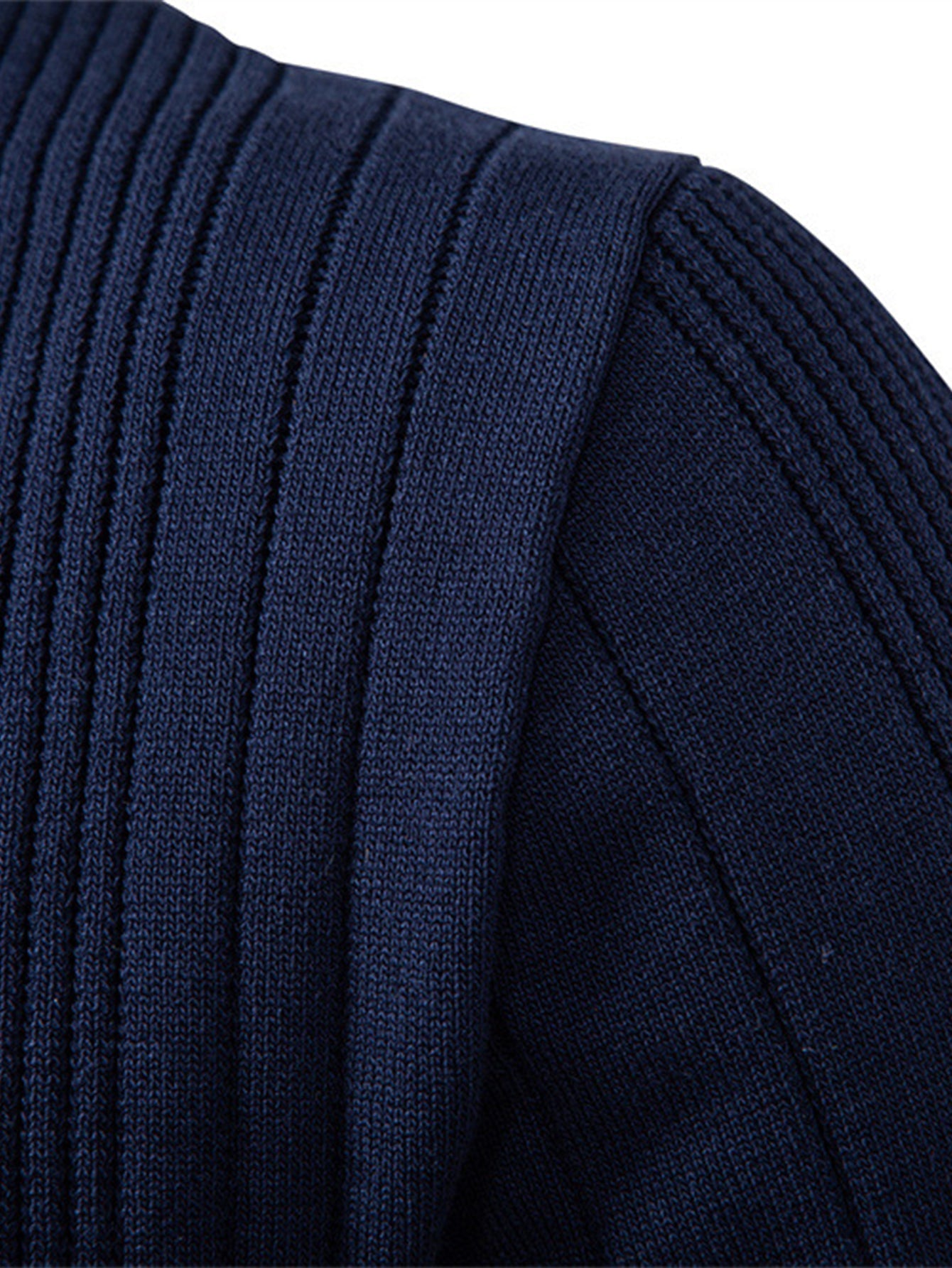Polo à Manches Longues en Jacquard à Rayures