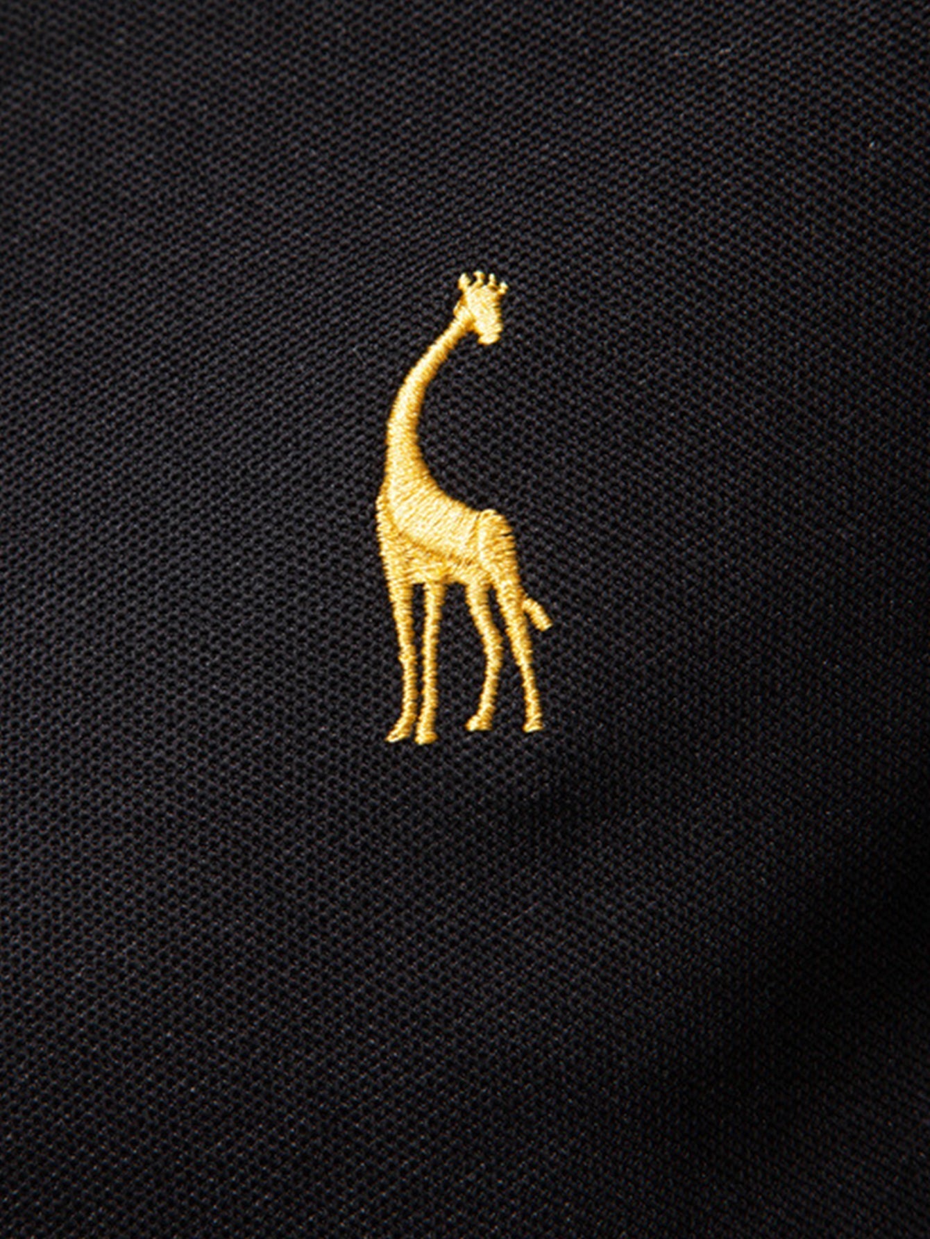 Polo à Manches Longues avec Broderie de Girafe