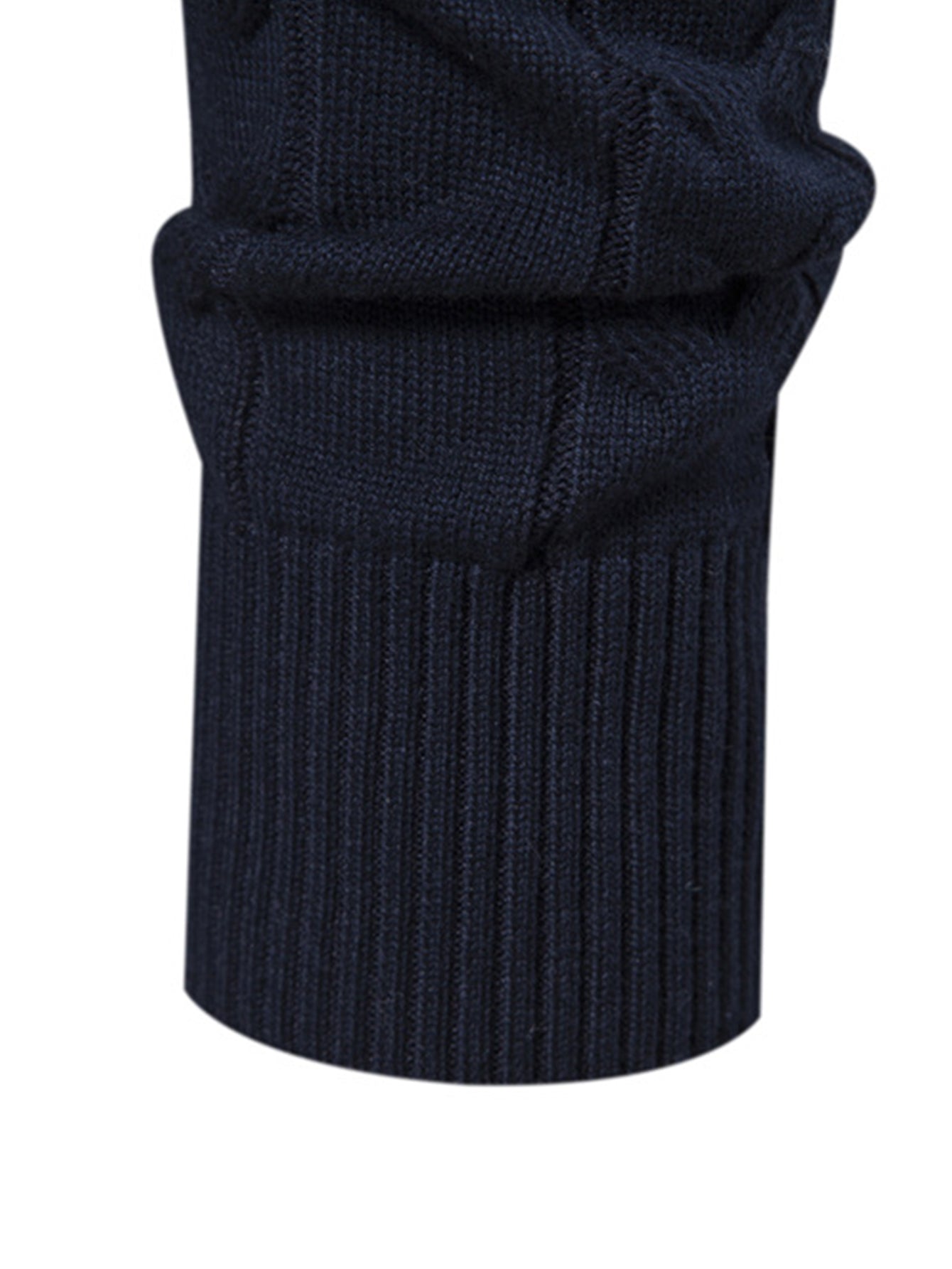Pull à Zip Quart avec Jacquard Géométrique Contrasté