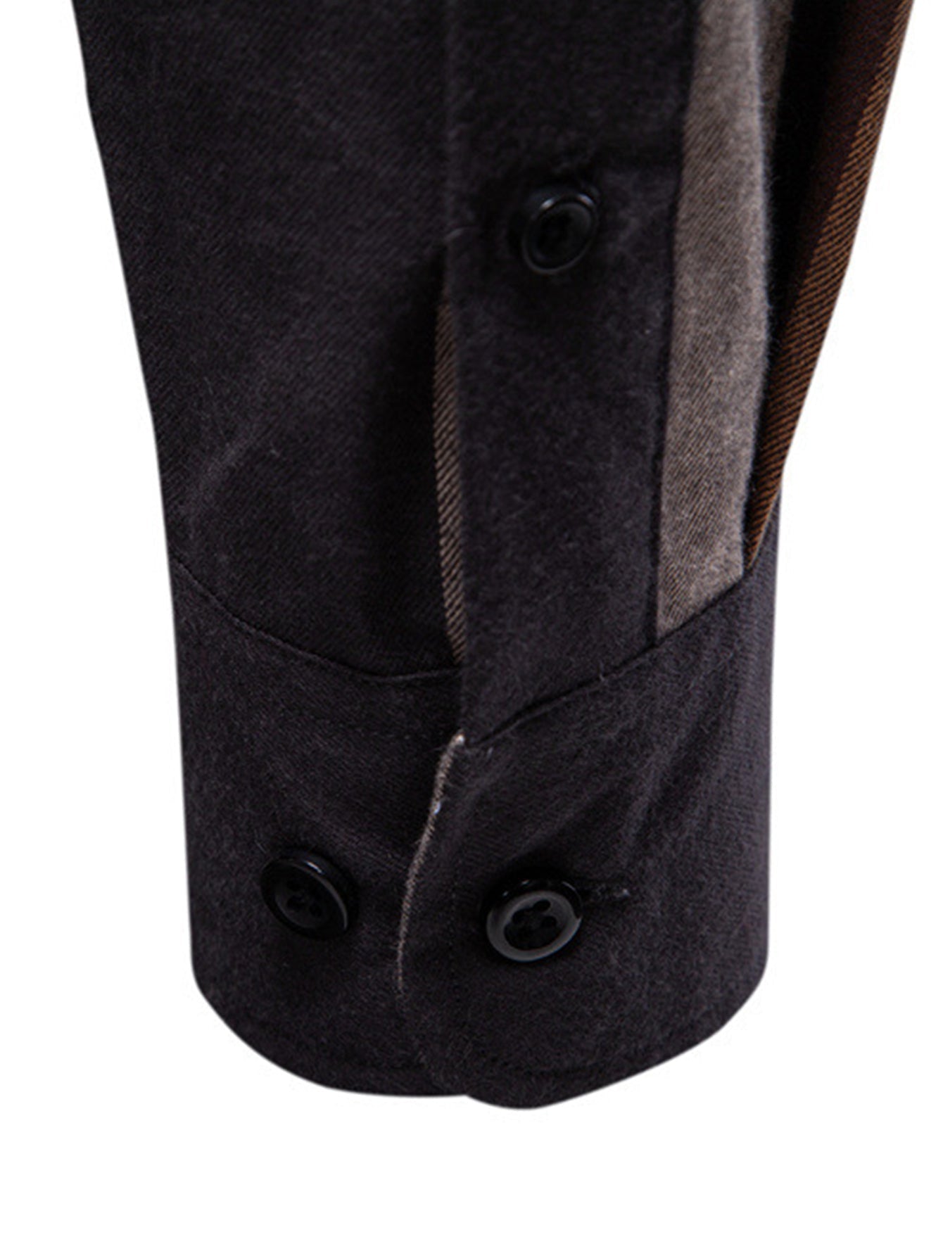 Chemise à Manches Longues en Coton à Carreaux avec Boutons