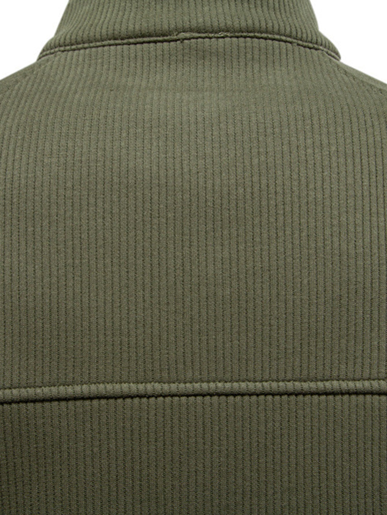 Sweat à Zip Quart avec Manches Raglan Côtelées