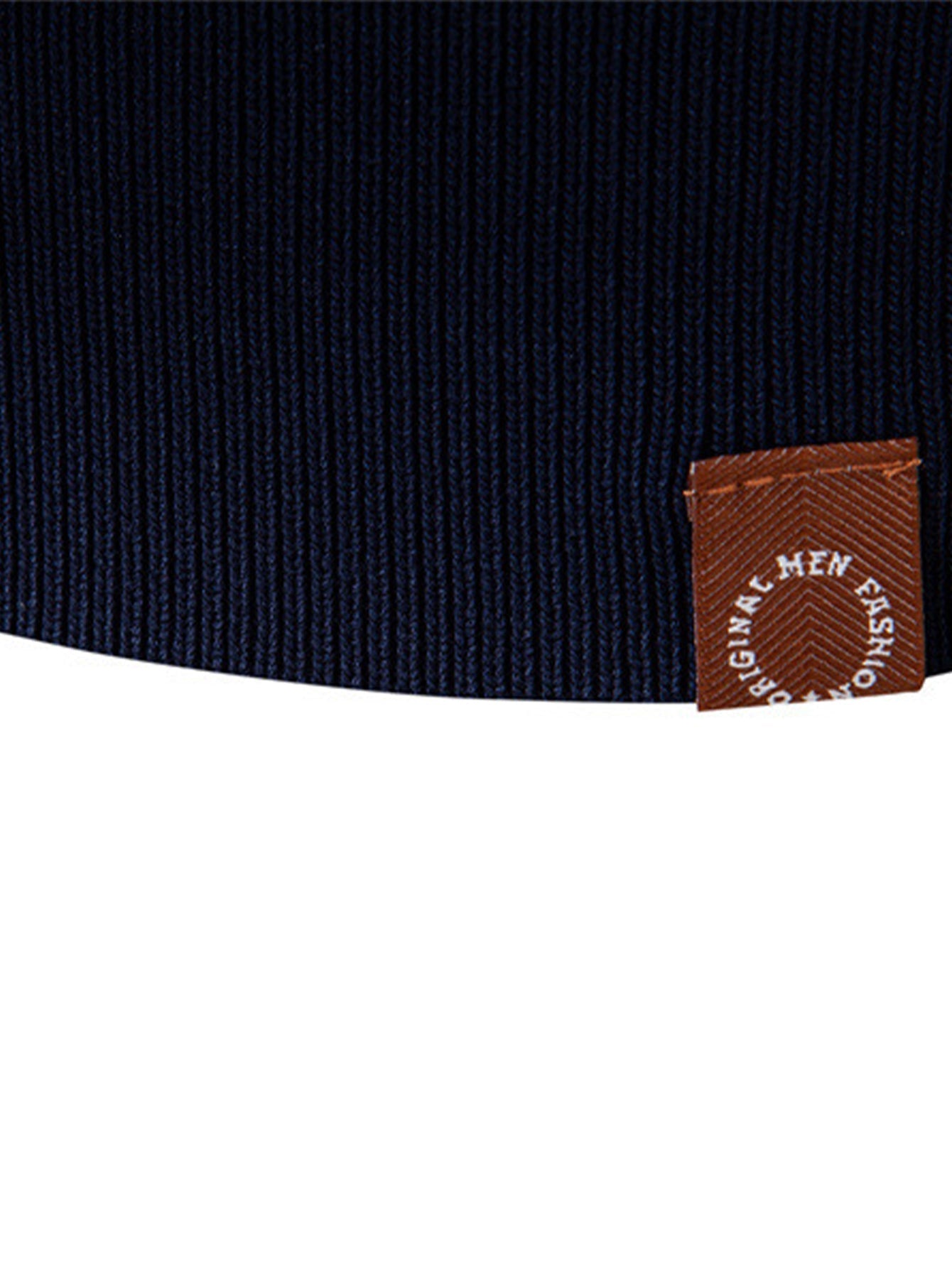 Polo à Manches Longues en Jacquard à Rayures