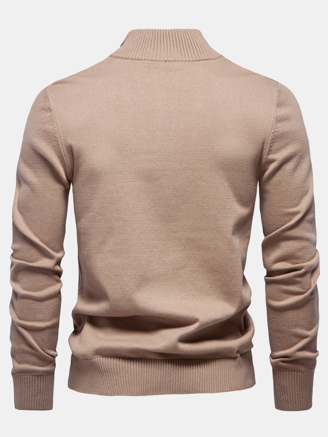 Pull Rayé avec Zip Quart