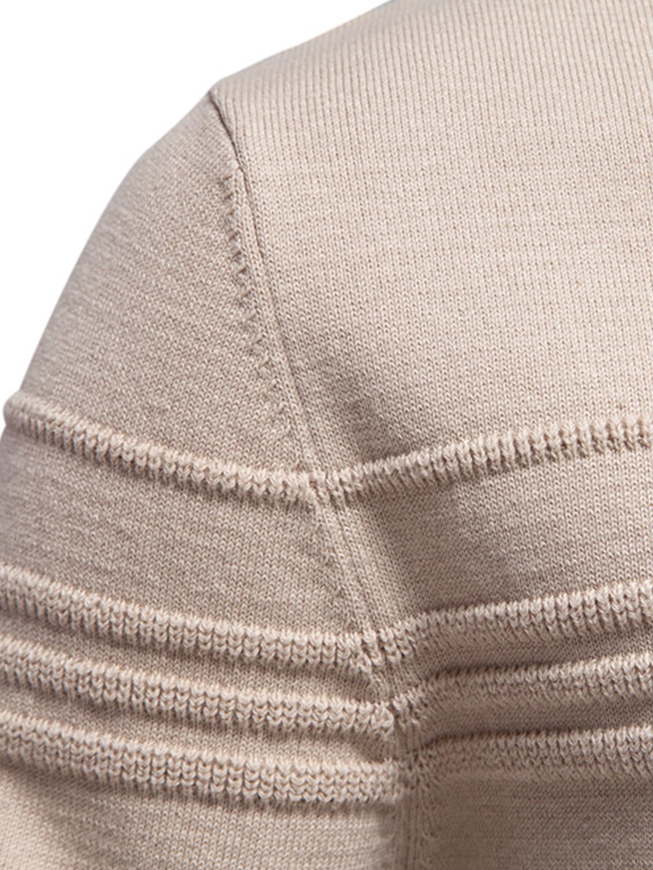 Pull à Col Rond avec Jacquard à Rayures