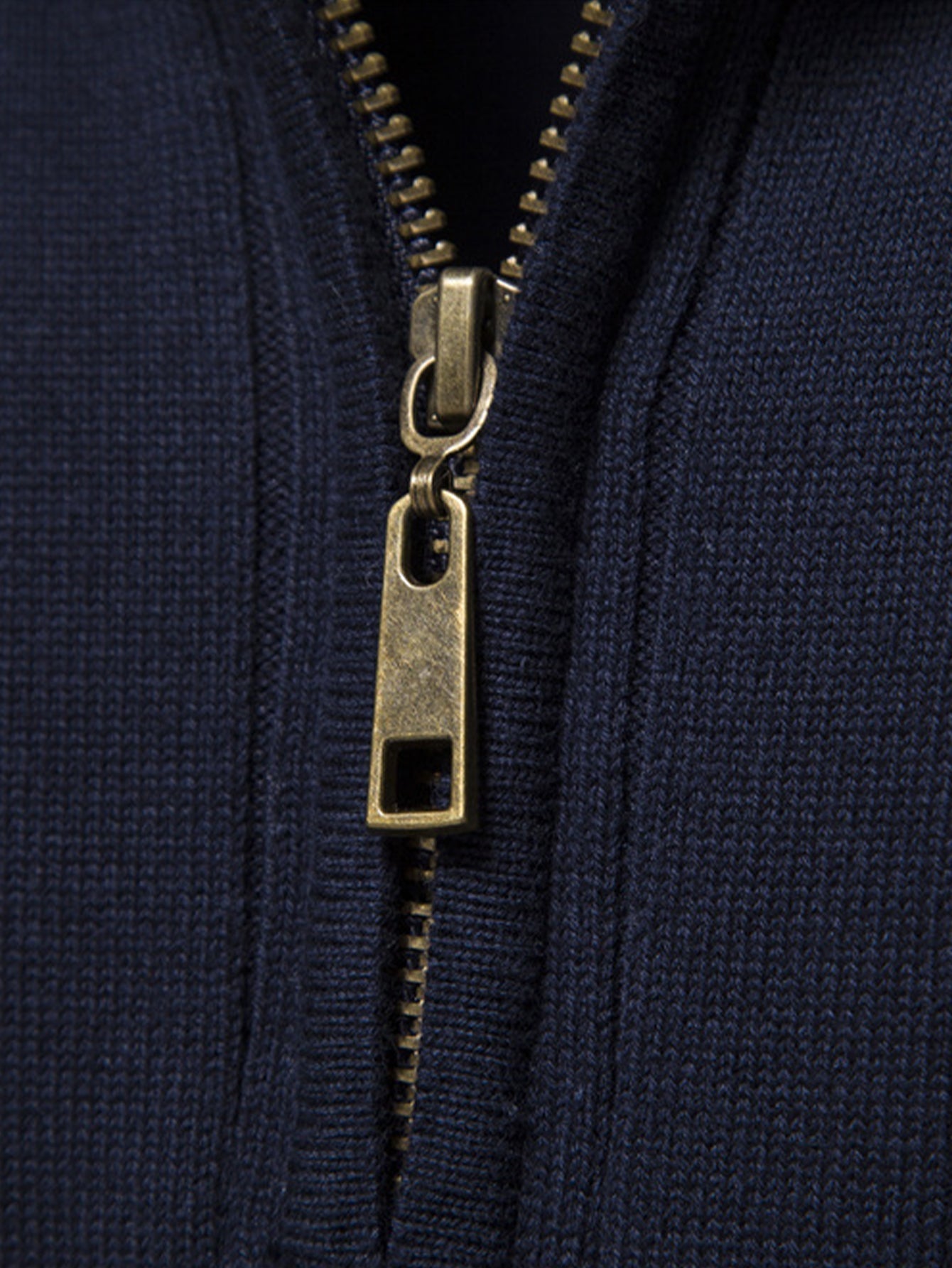 Pull à Zip Quart de Rayures