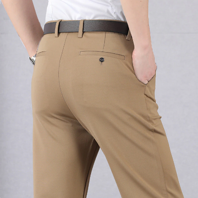 Pantaloni classici da uomo ad alta elasticità