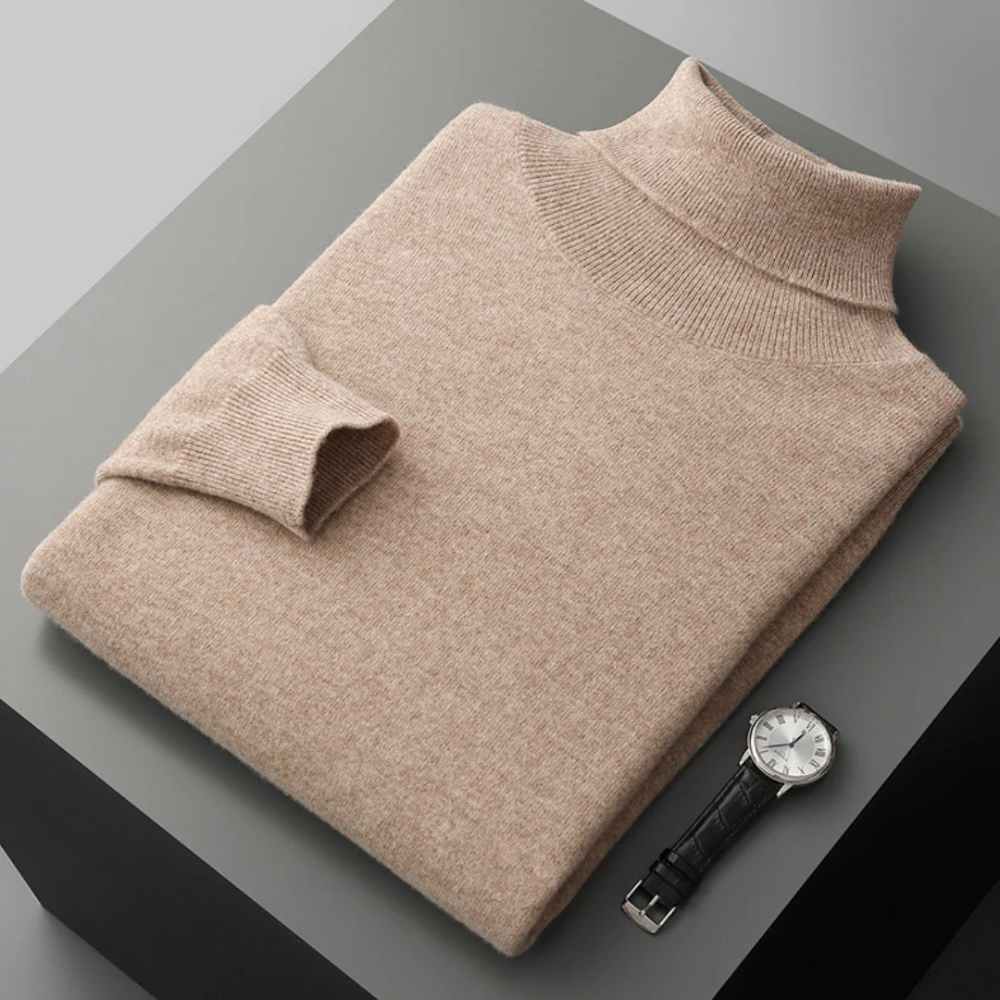 Maglione a collo alto in lana merino Cagliari