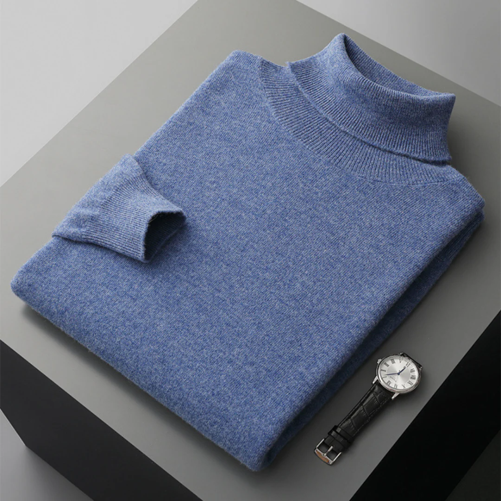 Maglione a collo alto in lana merino Cagliari