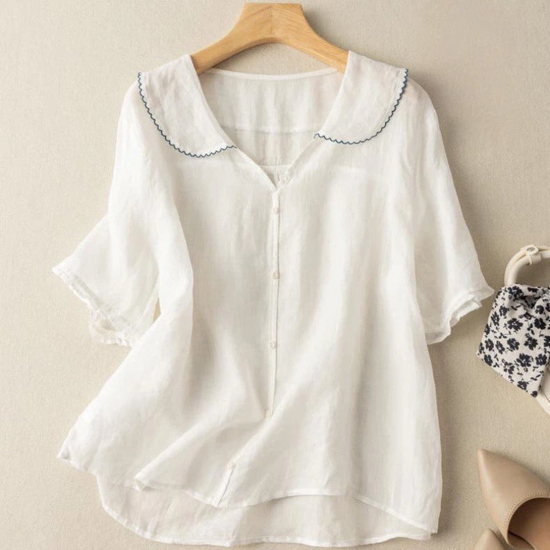 Blusa Adele in lino