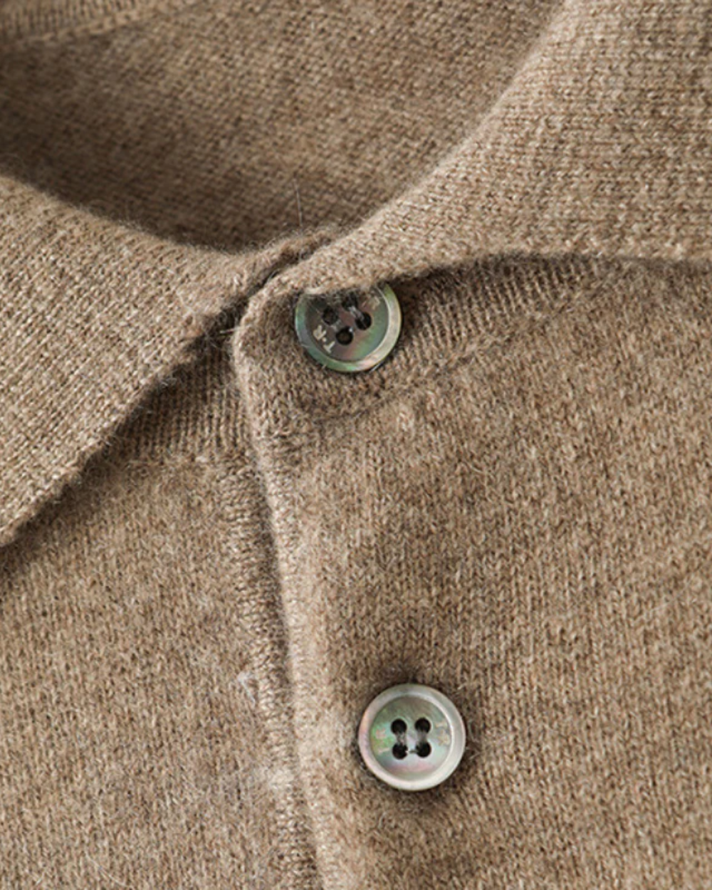 Maglione polo in cashmere Ponza