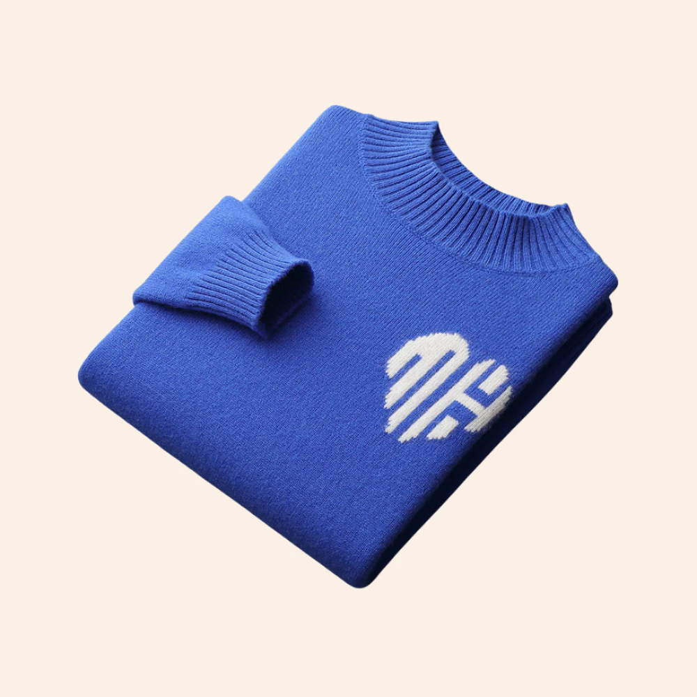 Maglione in cashmere con cuore Bora Bora