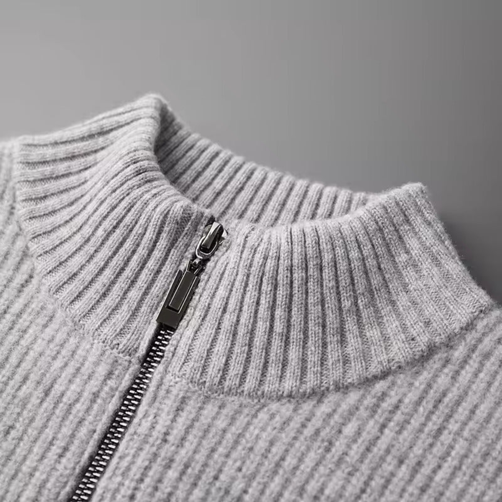 Gilet a costine in cashmere Seychellen