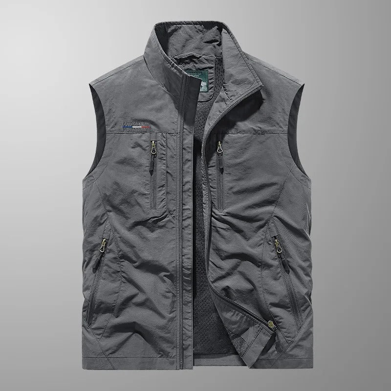 Vincent – Gilet Cargo Outdoor Traspirante con Tasche Multiple