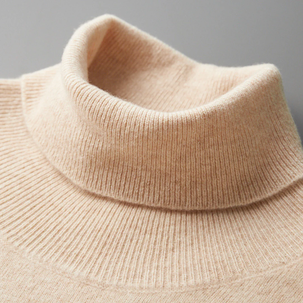 Maglione a collo alto in lana merino Cagliari