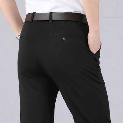 Pantaloni classici da uomo ad alta elasticità