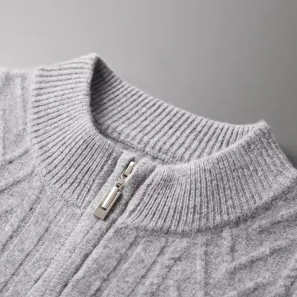 Gilet con motivo in cashmere Verona