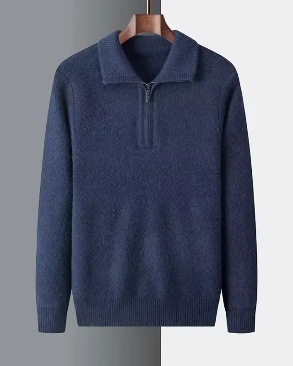 Maglione in cashmere con zip a un quarto Gstaad