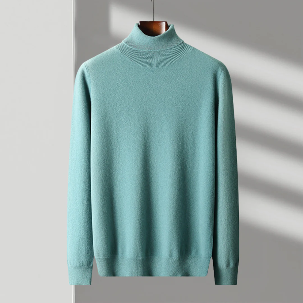 Maglione a collo alto in lana merino Cagliari