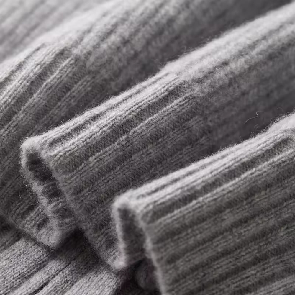 Gilet a costine in cashmere Seychellen