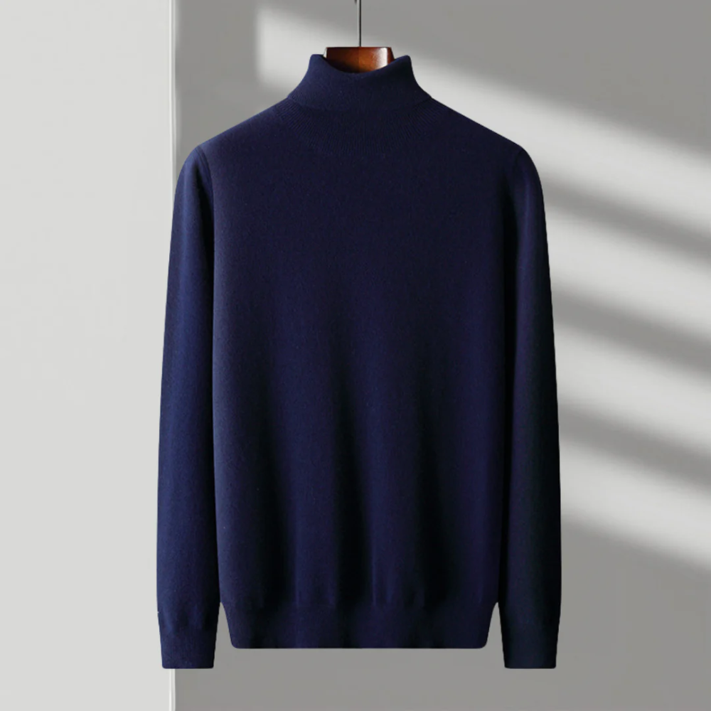 Maglione a collo alto in lana merino Cagliari