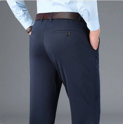 Pantaloni classici da uomo ad alta elasticità