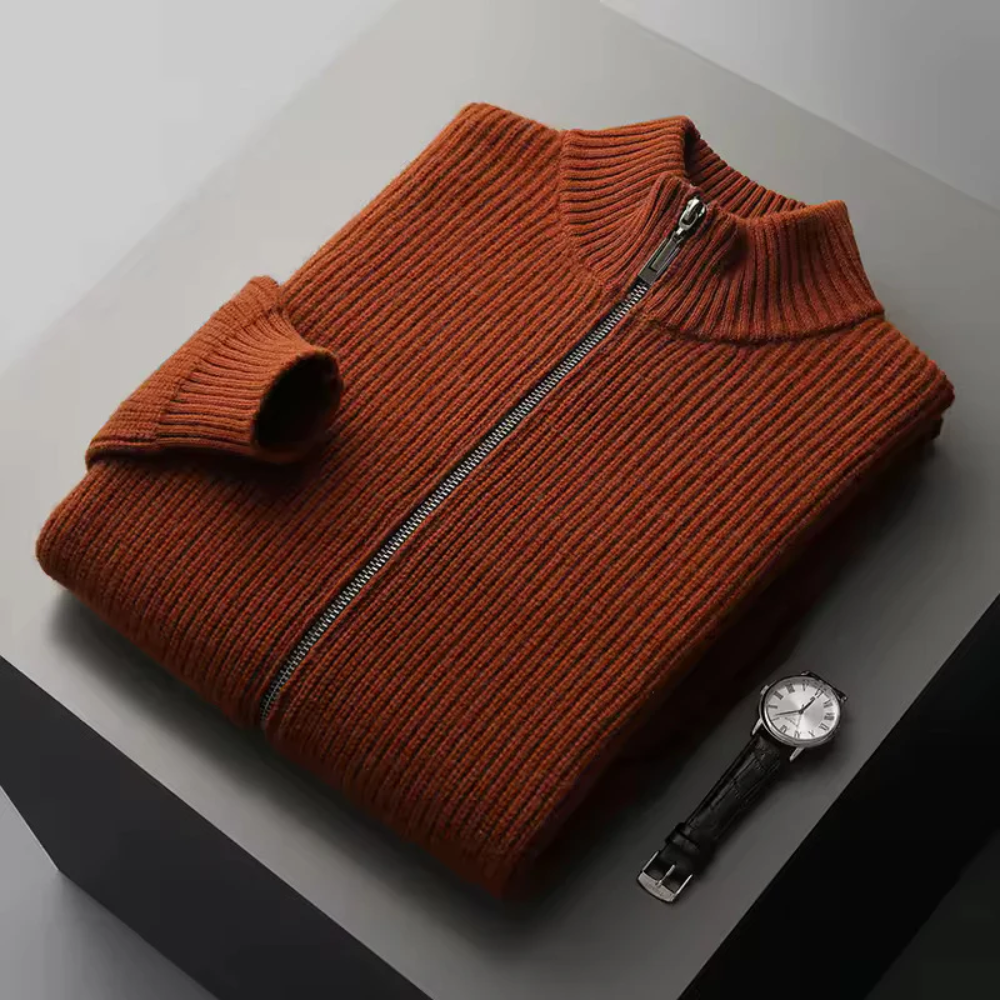 Gilet a costine in cashmere Seychellen