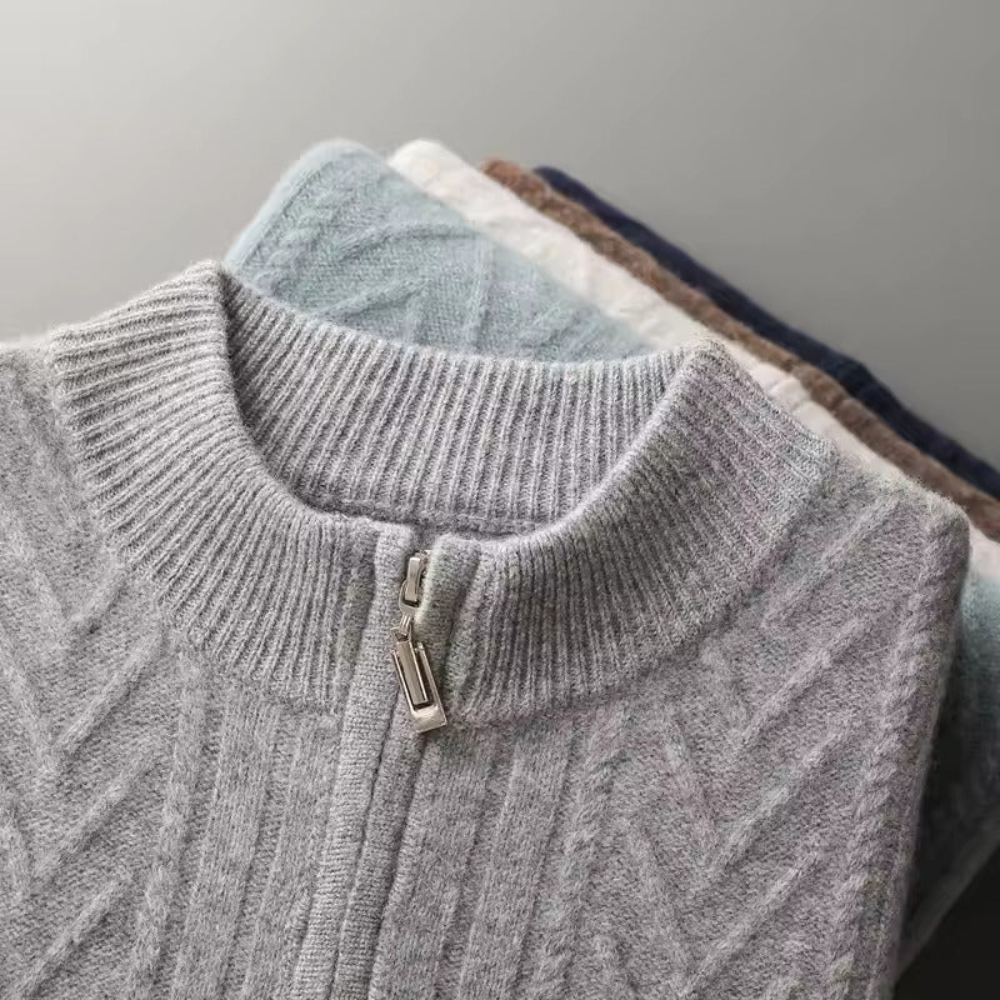 Gilet con motivo in cashmere Verona