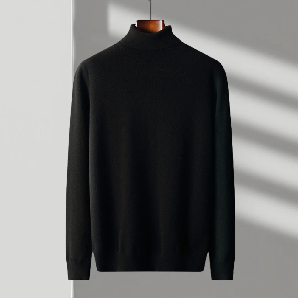 Maglione a collo alto in lana merino Cagliari