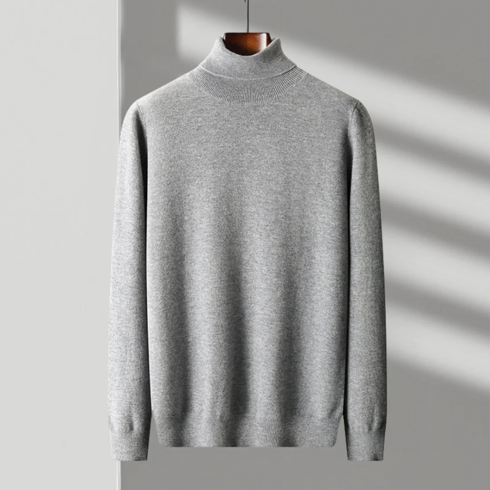 Maglione a collo alto in lana merino Cagliari