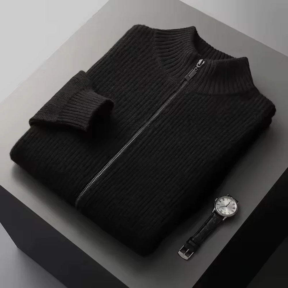 Gilet a costine in cashmere Seychellen