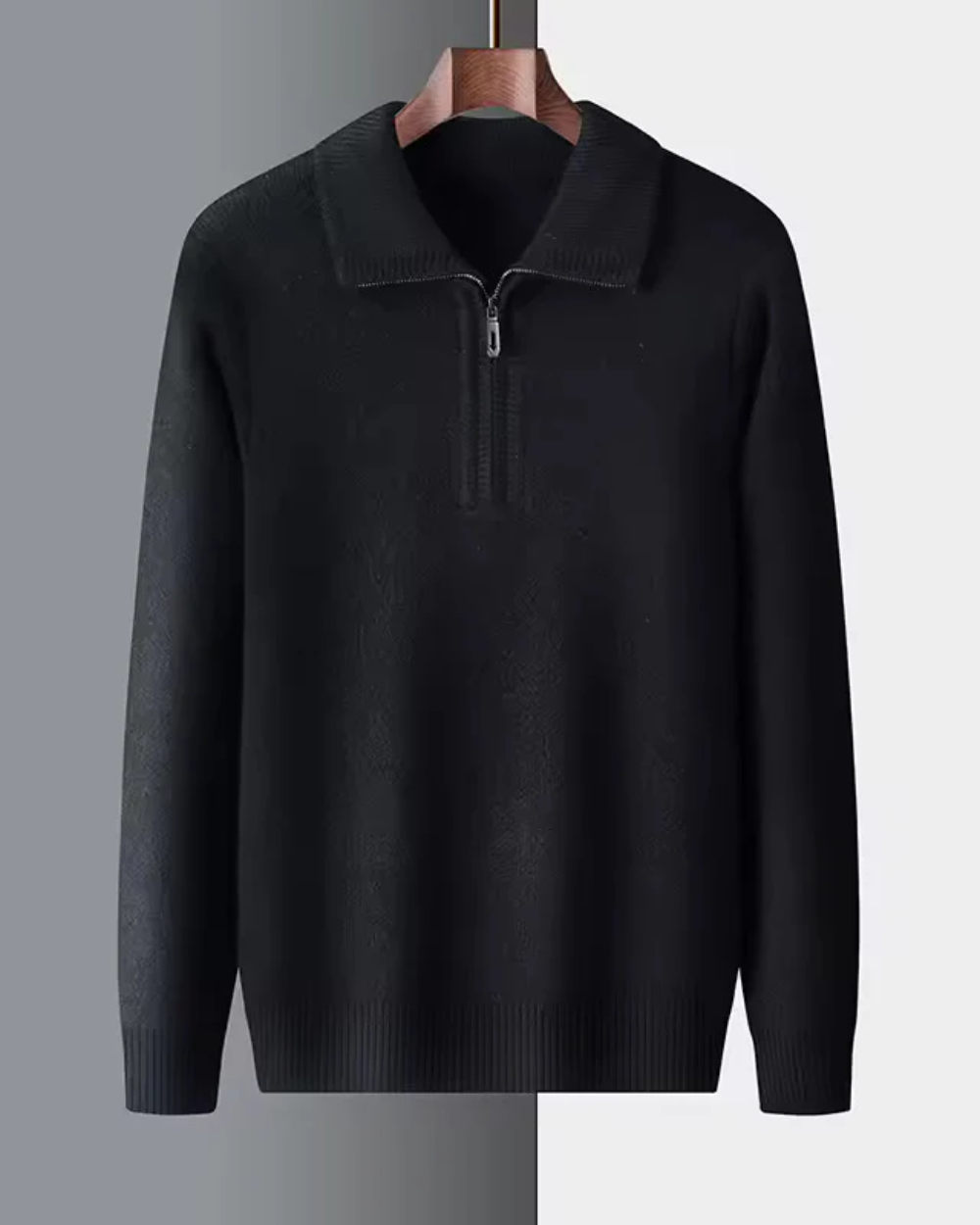 Maglione in cashmere con zip a un quarto Gstaad