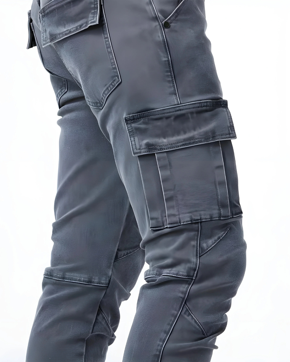 Pantaloni cargo elasticizzati Marino
