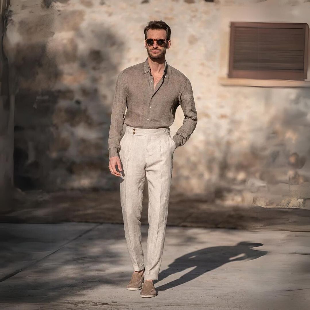 Pantaloni in lino Gold Coast