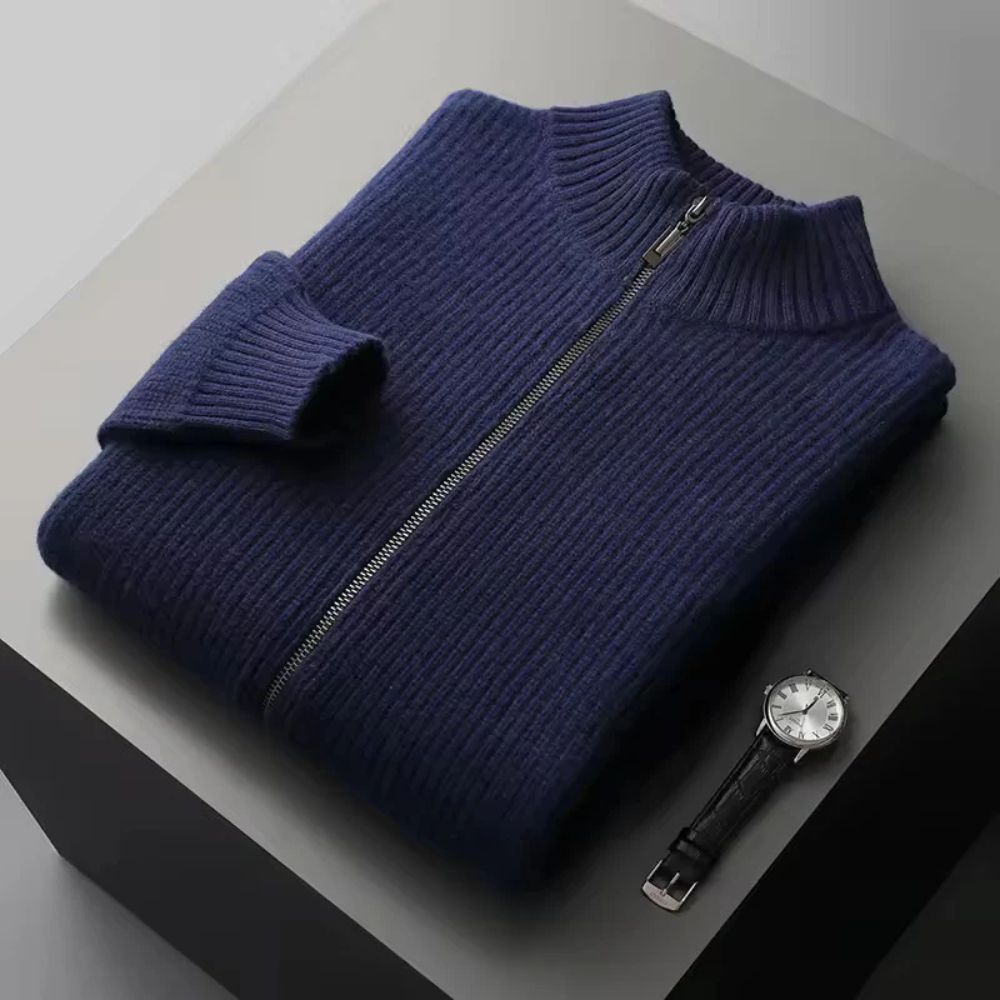 Gilet a costine in cashmere Seychellen