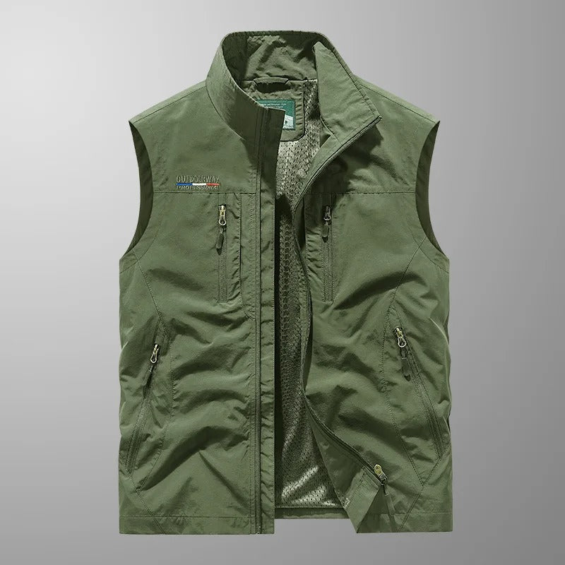 Vincent – Gilet Cargo Outdoor Traspirante con Tasche Multiple