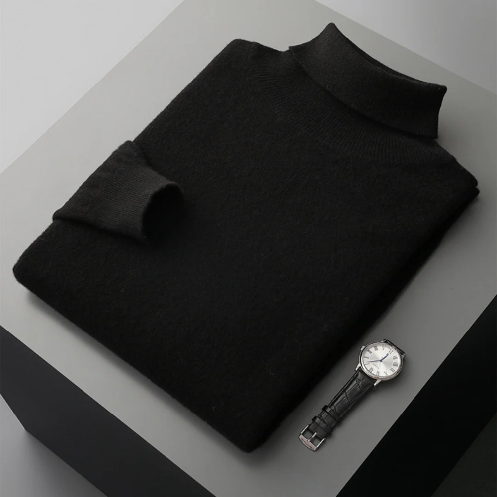Maglione a collo alto in lana merino Cagliari