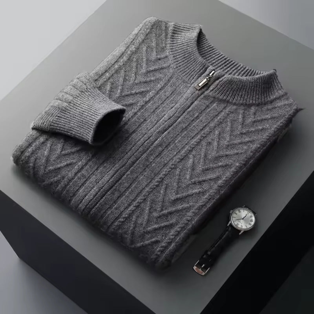 Gilet con motivo in cashmere Verona