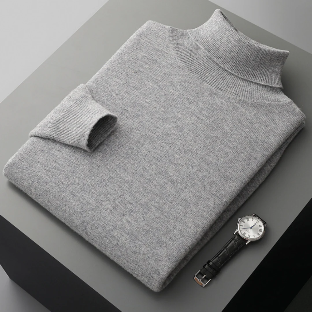 Maglione a collo alto in lana merino Cagliari