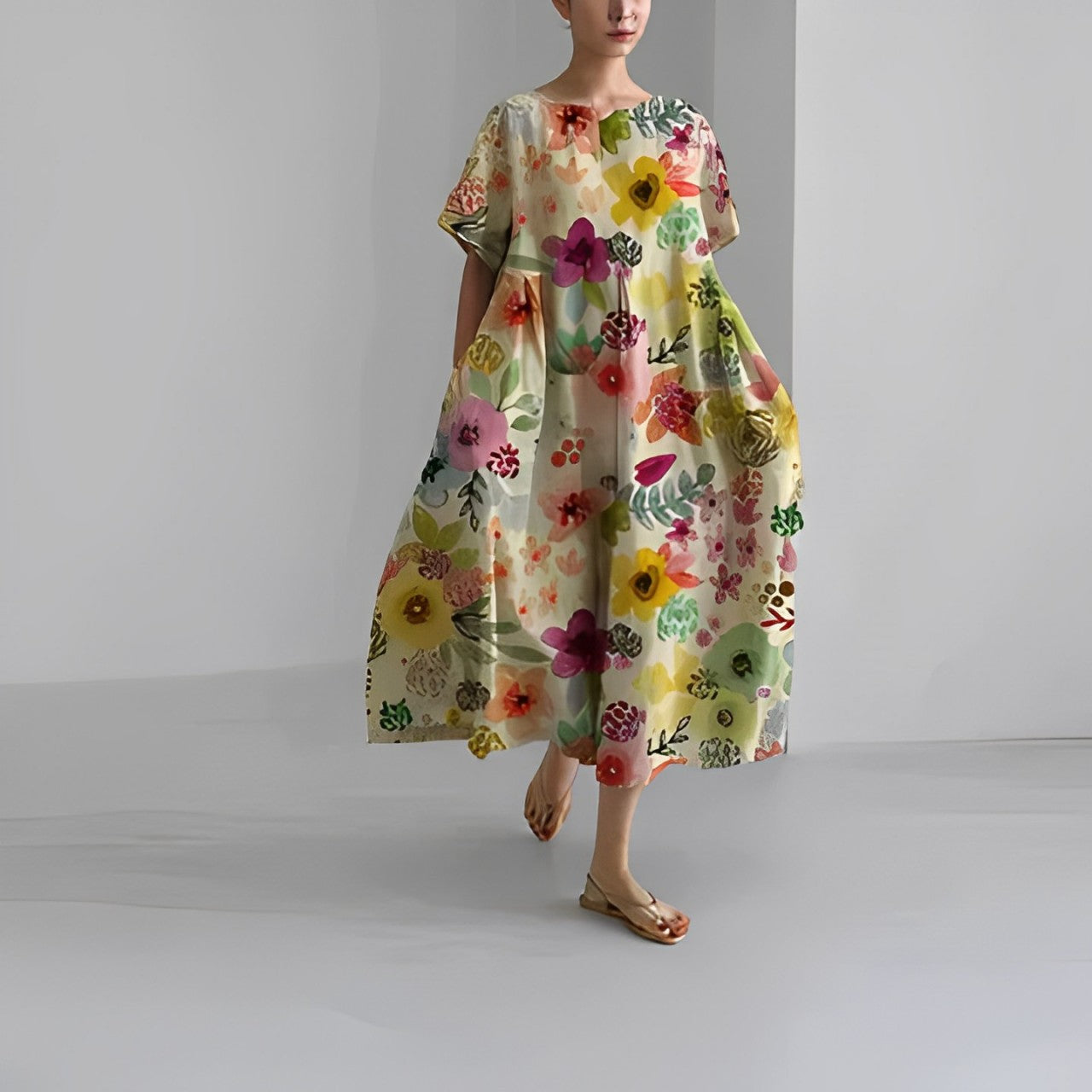 Amelia - Abito floreale bohemien