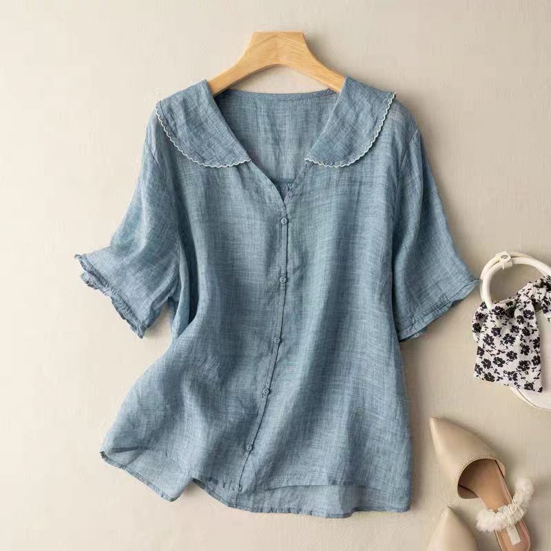 Blusa Adele in lino