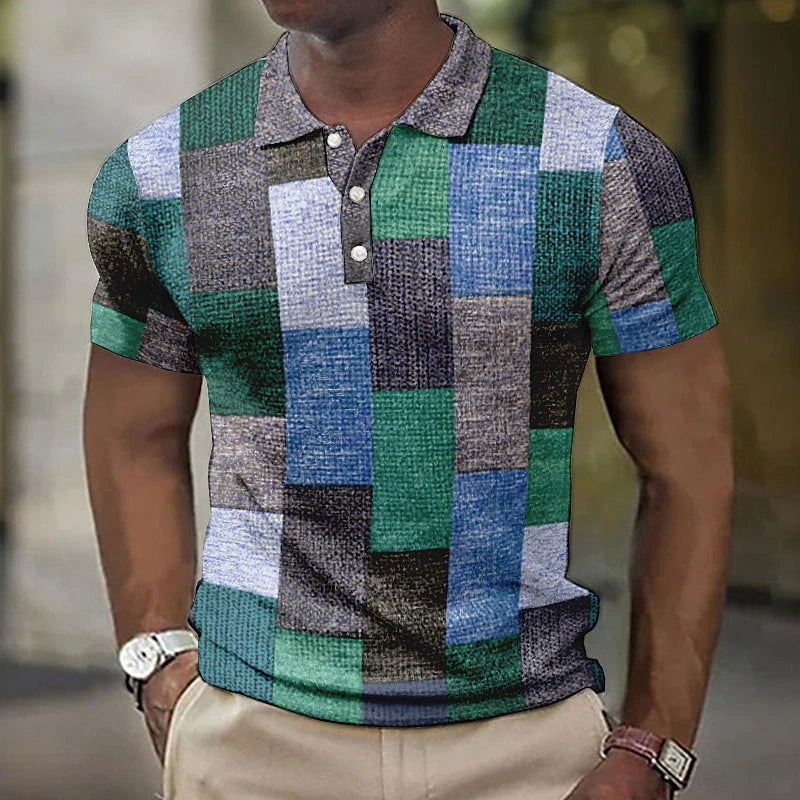 Raffaele™ Polo Multicolore in Stile Moderno