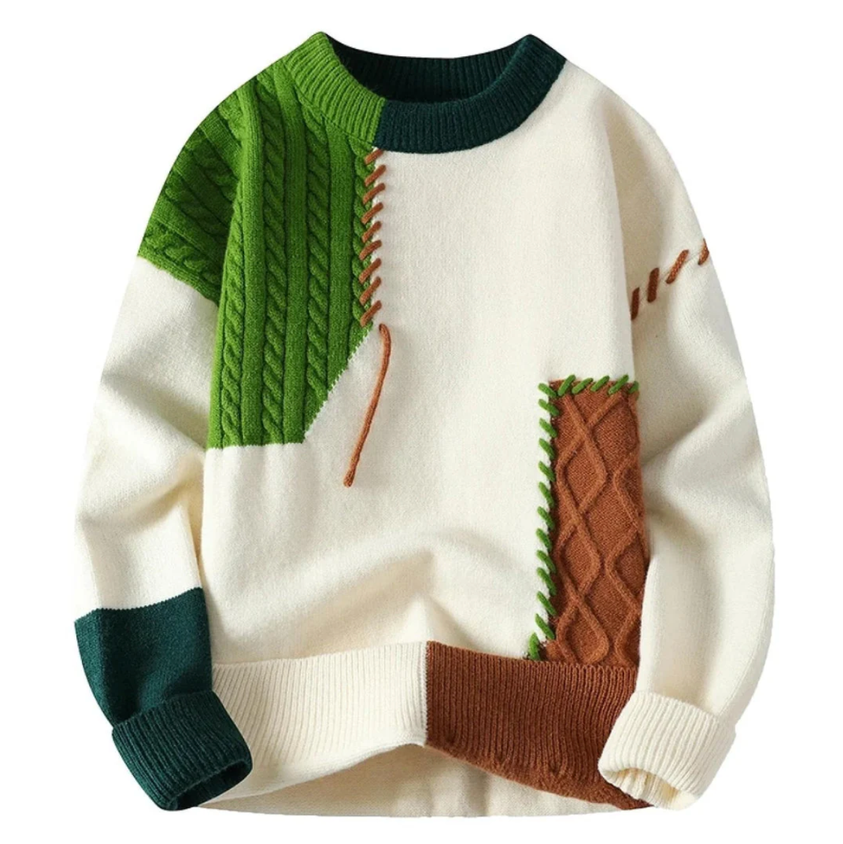 Le Clair | Pull en patchwork