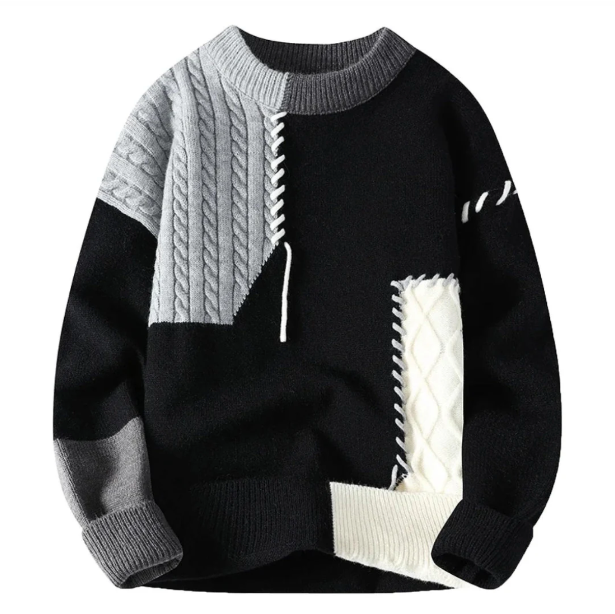 Le Clair | Pull en patchwork