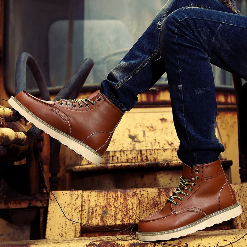 Muller™ – Bottes en Cuir Véritable Rétro