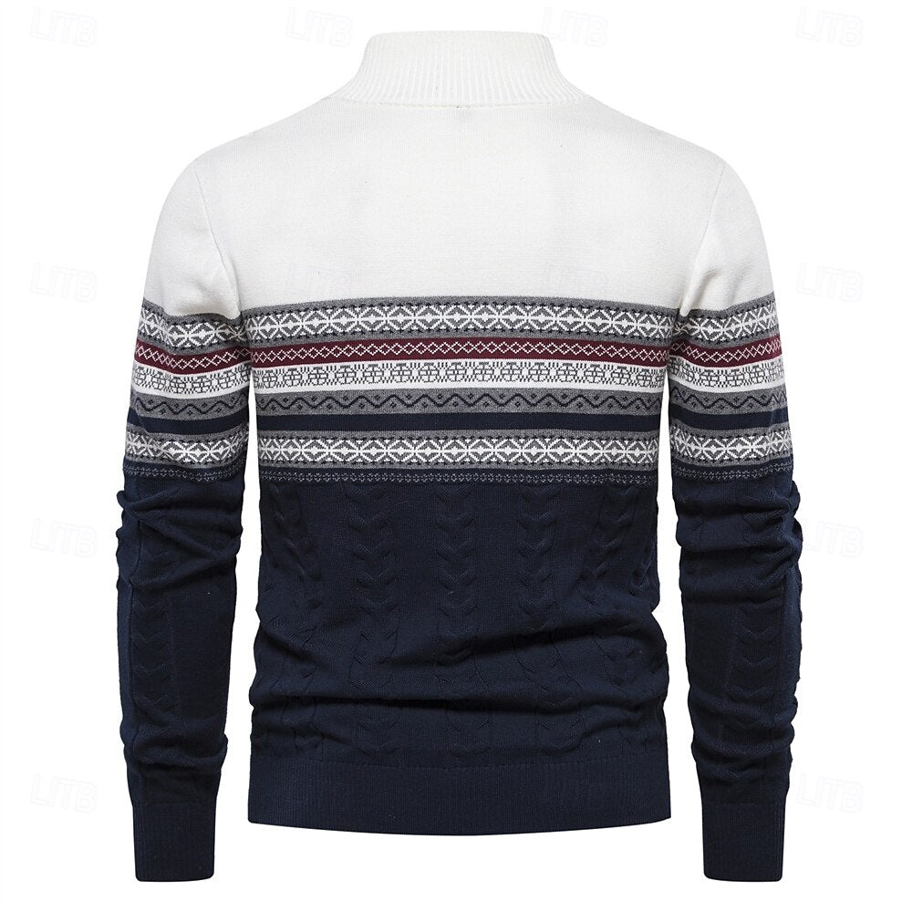 Carlo | Pull en maille avec demi-zip
