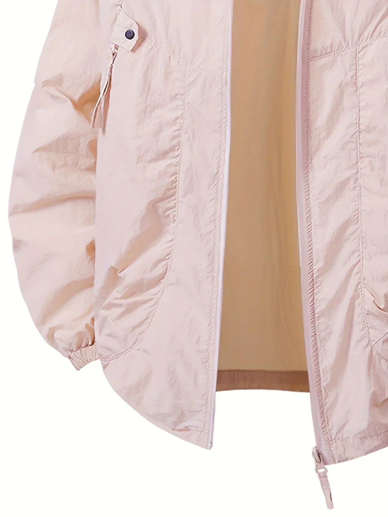 Carter - Veste coupe-vent imperméable pour extérieur avec capuche ajustable