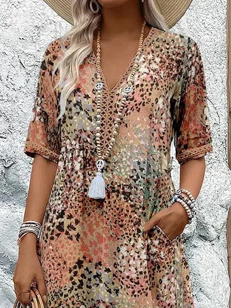Harper™ | Elegante Abito Midi a Fiori