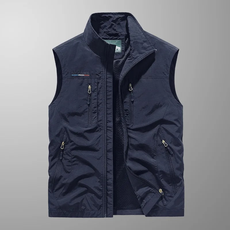 Vincent – Gilet Cargo Outdoor Traspirante con Tasche Multiple
